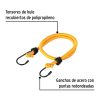 25092 - Bolsa con 2 tensores elásticos amarillos de 60 cm, Pretul