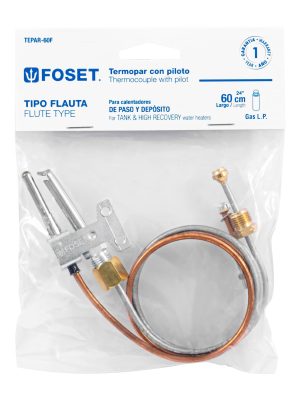 46148 - Termopar tipo flauta, 60 cm, Foset