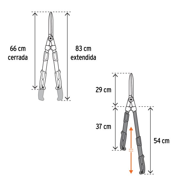 103837 - Tijera para poda, mangos extensibles, TRUPER
