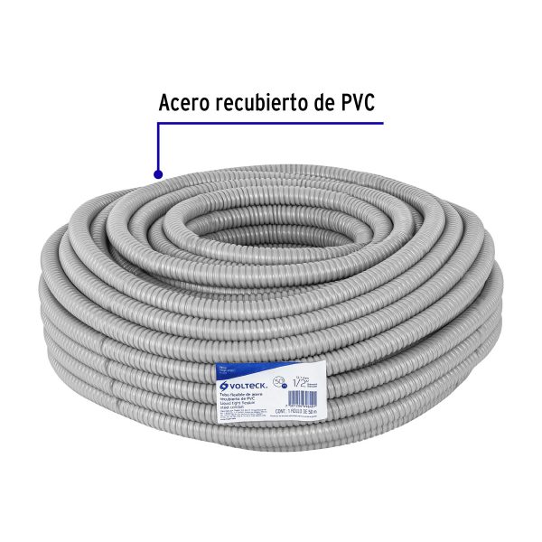 TFR-1-2FC1.jpg 47321 - Rollo de 50 m de tubo flexible liquid tight de 1/2', Volteck