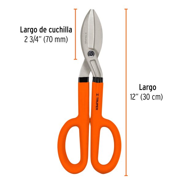 18502 - Tijera para hojalatero 12', Truper