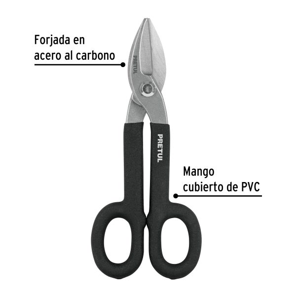 26052 - Tijera para hojalatero 8', Pretul