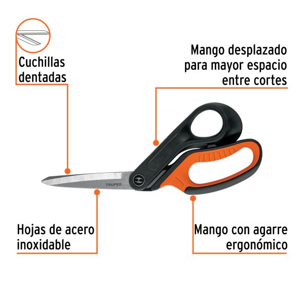 103714 - Tijera 10' multiusos de acero inox, profesional, EXPERT