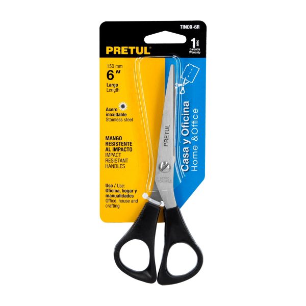 23187 - Tijera 6' de acero inoxidable para casa y oficina, PRETUL