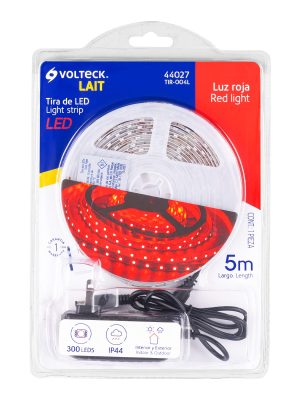 44027 - Tira de LED de 5 m 16 W para interior y exterior, rojo