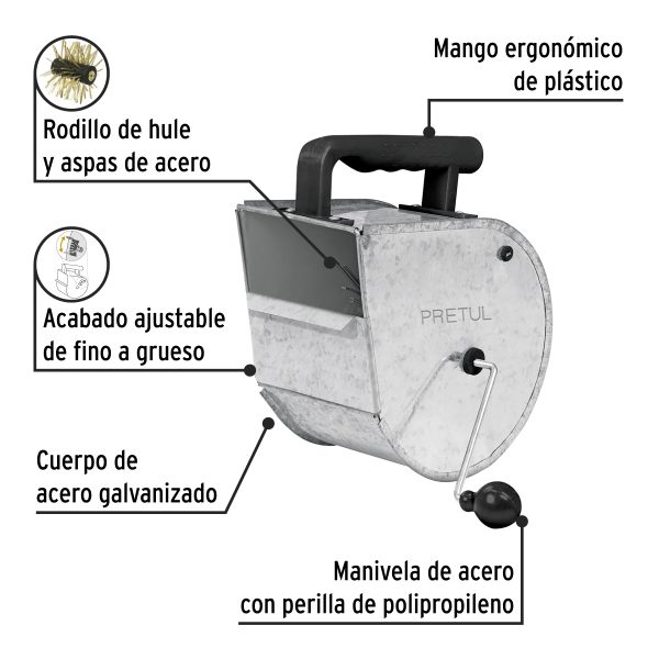 23070 - Tirolera galvanizada, Pretul