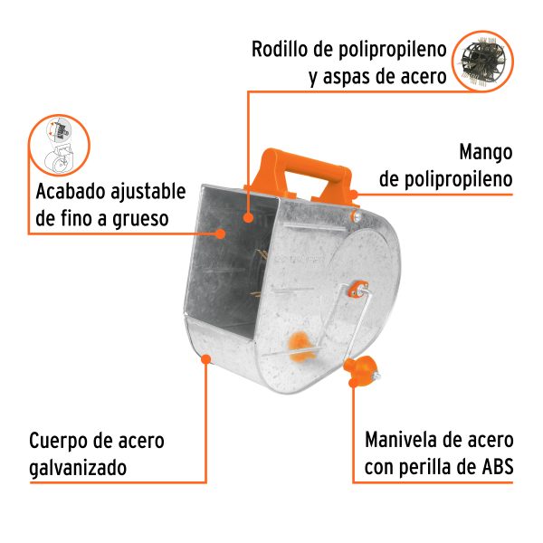 13008 - Tirolera galvanizada profesional, Truper