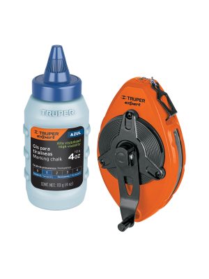 18579 - Tiralíneas metálico con gis, uso rudo, 30 m (100 ft), Expert