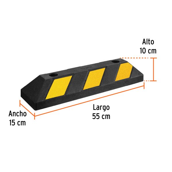 101592 - Tope de 55 cm para estacionamiento, Truper