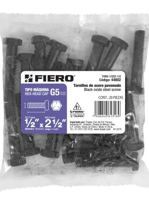 TOR5-1-2-X2-1-2E1.jpg 44802 - Bolsa con 20 tornillos 1/2' x 2-1/2' acero grado 5, FIERO