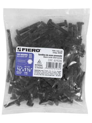 44767 - Bolsa con 80 tornillos 1/4' x 1-1/2' acero grado 5, FIERO