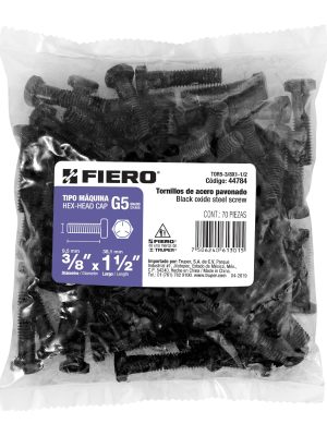 TOR5-3-8X1-1-2E1.jpg 44784 - Bolsa con 70 tornillos 3/8' x 1-1/2' acero grado 5, FIERO