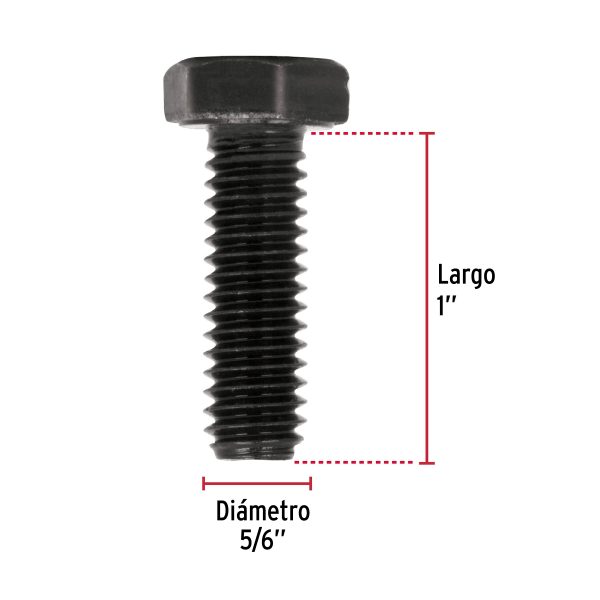 44773 - Bolsa con 60 tornillos 5/16' x 1' acero grado 5, FIERO