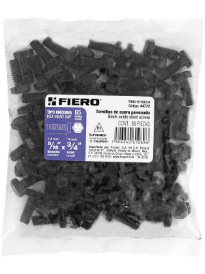 44772 - Bolsa con 80 tornillos 5/16' x 3/4' acero grado 5, FIERO