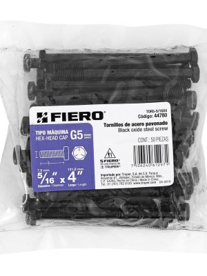 TOR5-5-16X4E1.jpg 44780 - Bolsa con 50 tornillos 5/16' x 4' acero grado 5, FIERO