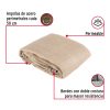 45766 - Toldo raschel beige de 3 m, 90% sombra, ancho 3 m, FIERO