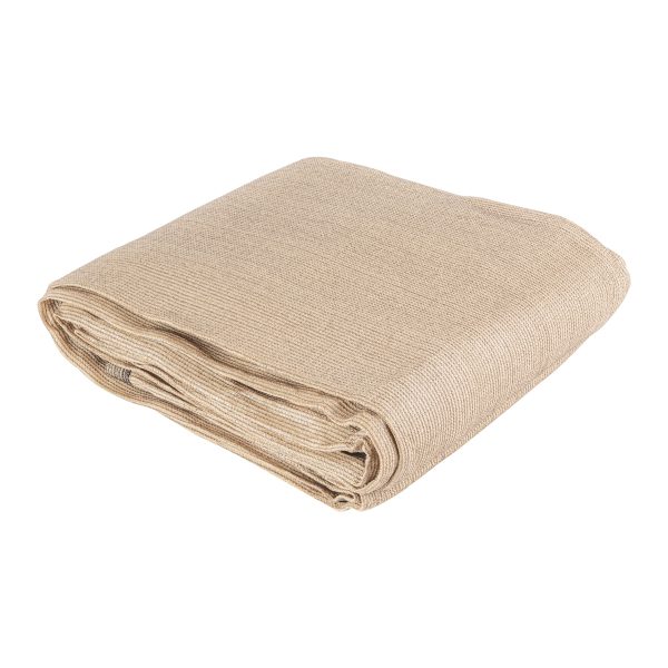 45765 - Toldo raschel beige de 4 m, 90% sombra, ancho 3 m, FIERO