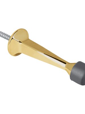 43786 - Tope recto para puerta, acabado latón brillante, HERMEX