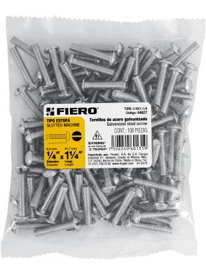 TORE-1-4X1-1-4E1.jpg 44627 - Bolsa con 100 tornillos 1/4' x 1-1/4' tipo estufa, FIERO