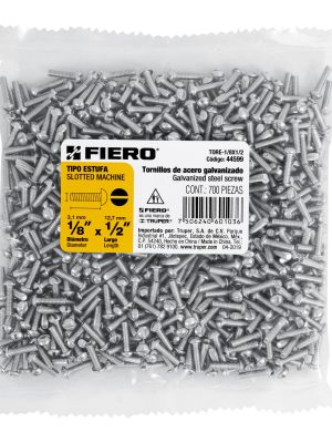TORE-1-8X1-2E1.jpg 44599 - Bolsa con 700 tornillos 1/8' x 1/2' tipo estufa, FIERO