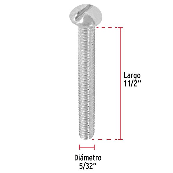 44611 - Bolsa con 200 tornillos 5/32' x 1-1/2' tipo estufa, FIERO