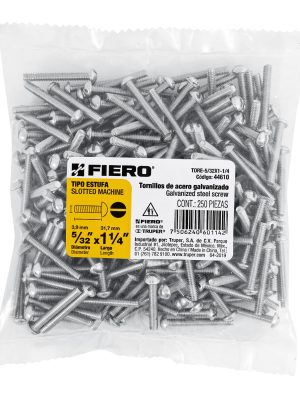 TORE-5-32X1-1-4E1.jpg 44610 - Bolsa con 250 tornillos 5/32' x 1-1/4' tipo estufa, FIERO
