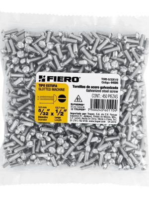 44606 - Bolsa con 450 tornillos 5/32' x 1/2' tipo estufa, FIERO