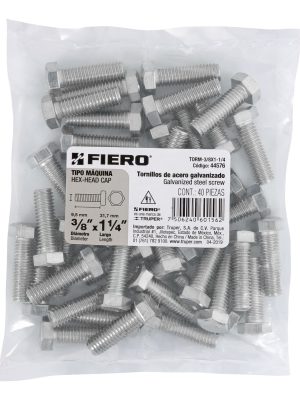 TORM-3-8X1-1-4E1.jpg 44576 - Bolsa con 40 tornillos 3/8' x 1-1/4' tipo máquina, FIERO