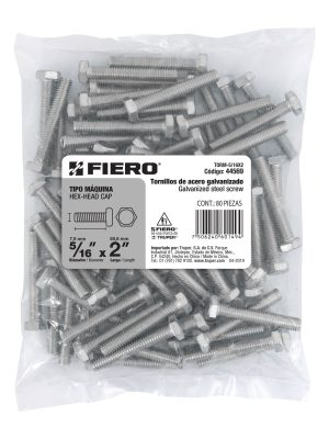 44569 - Bolsa con 80 tornillos 5/16' x 2' tipo máquina, FIERO