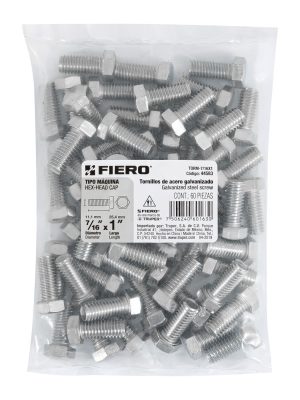 44583 - Bolsa con 60 tornillos 7/16' x 1' tipo máquina, FIERO
