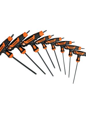TORX-8TLX.jpg 100935 - Juego de 8 llaves torx extralargas con mango T, TRUPER