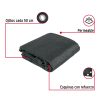 45847 - Toldo negro de 4 m de polietileno 80% sombra, ancho 3.60 m