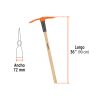 102965 - Talacho-pico 2.5 lb, mango de madera 36', Truper