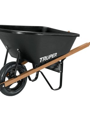 10911 - Carretilla 6 ft3 concha plástica,imponchable b/madera,TRUPER