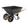 19810 - Carretilla c/plástica 8 ft3 Doble llanta neumática b/madera