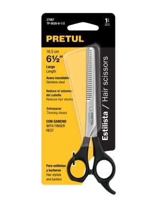 27087 - Tijera 6-1/2' acero inox, degrafilado, para estilista,PRETUL