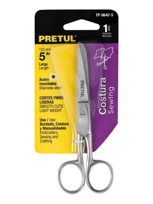 23152 - Tijera 5' de acero inoxidable para costura, PRETUL