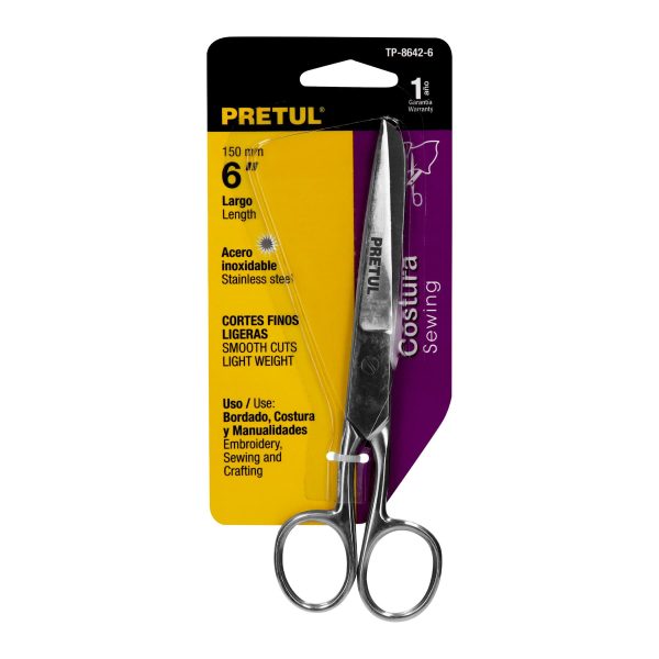 23154 - Tijera 6' de acero inoxidable para costura, PRETUL
