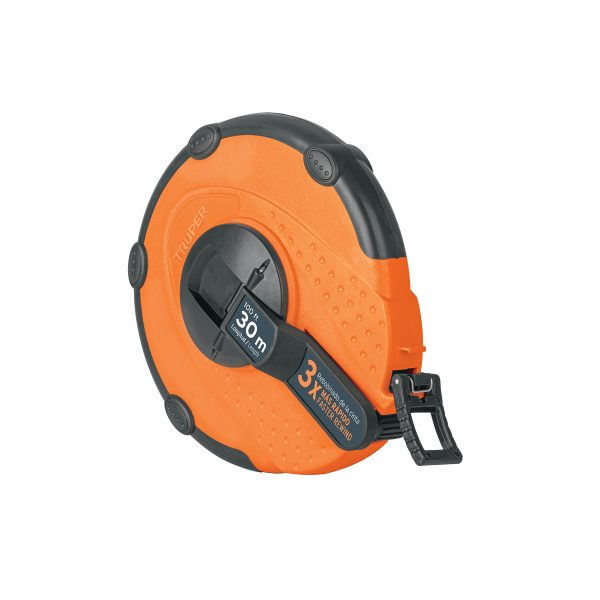 12639 - Cinta métrica larga 30m fibra de vidrio, carcasa plástica