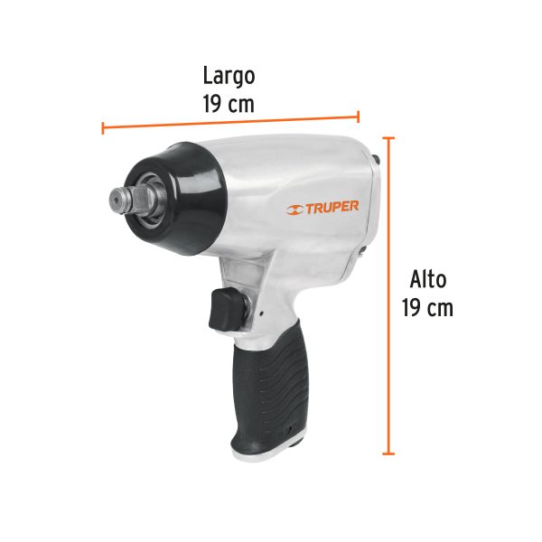 18242 - Llave (pistola) de impacto neumática 1/2', TRUPER