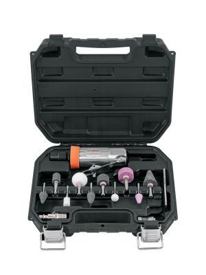 16887 - Kit de mini esmeriladora 1/4' con estuche plástico, Truper