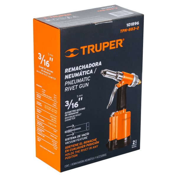 101896 - Remachadora neumática 3/16', Truper