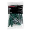 40162 - Kit de 20 taquetes 1/2' con pijas #14 y 1 broca 1/2', Fiero