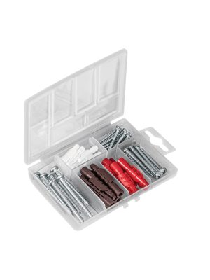 49770 - Estuche 26 taquetes 3/16', 1/4', 5/16', c/pijas #6, #8, #10