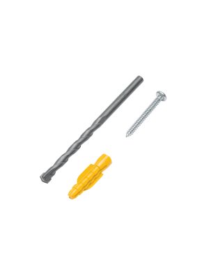 40759 - Kit de 20 taquetes 7/32' con pijas #8 y 1 broca 1/4', Fiero