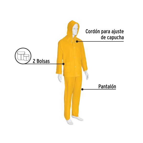 27096 - Conjunto impermeable ligero de PVC, talla XG, Pretul