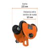 101077 - Trole de carga 2 ton para vigas IPS e IPR, ajustable, Truper