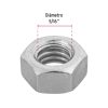 40756 - Blíster con 20 tuercas 5/16' hex de acero galvanizado, Fiero