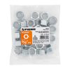44700 - Bolsa con 25 tuercas 5/8' hexagonales de acero galvanizado