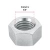 44700 - Bolsa con 25 tuercas 5/8' hexagonales de acero galvanizado